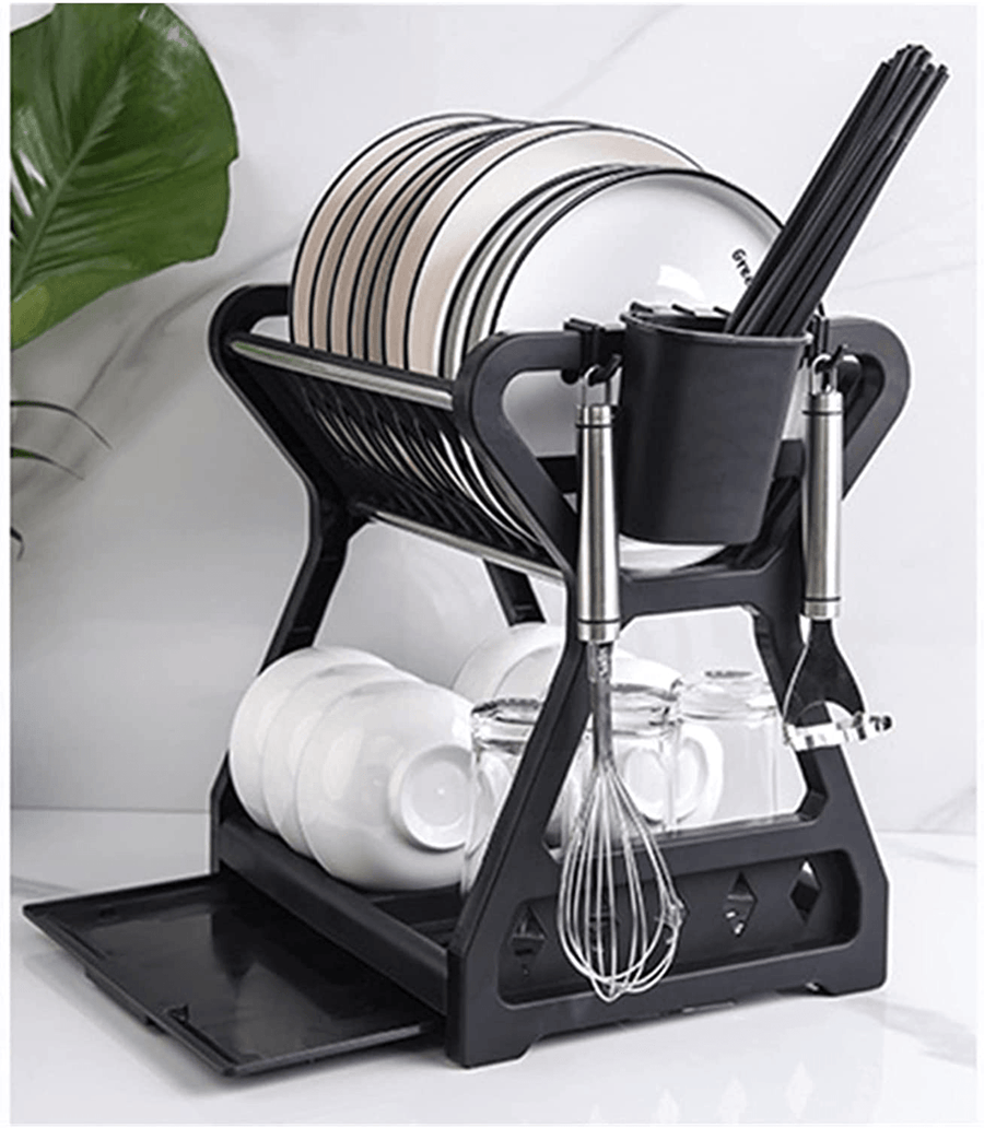 Double-layer Multifunctional Countertop Sink Dish Drying Rack - Image 1