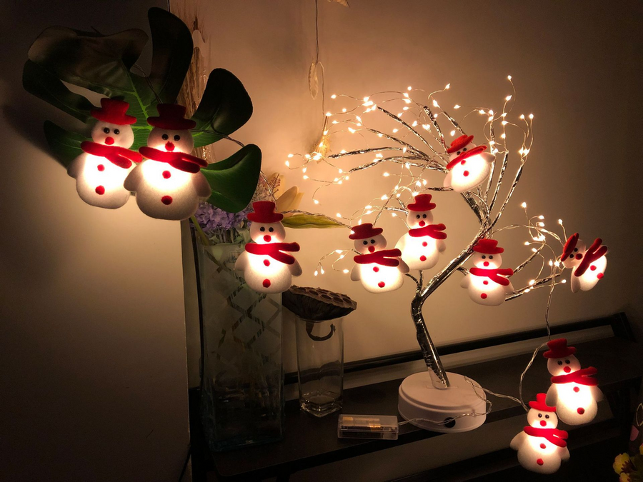 Christmas Snowman Tree LED String Lights - Image 7
