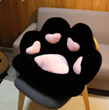 Colorful Cat Paw Plush Seat Cushion - Image 6