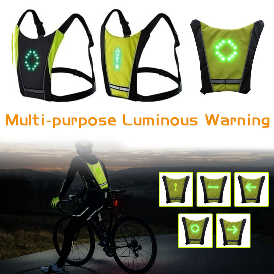 LED Wireless Bike Reflective Signal Vest - Image 3