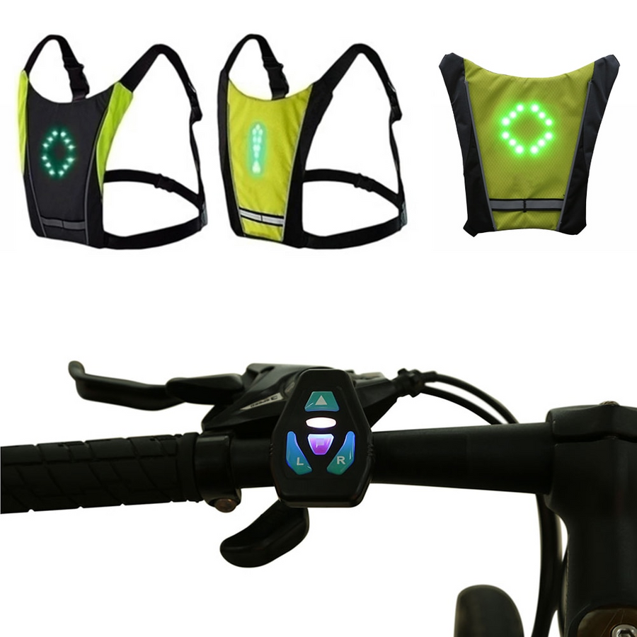 LED Wireless Bike Reflective Signal Vest - Image 2