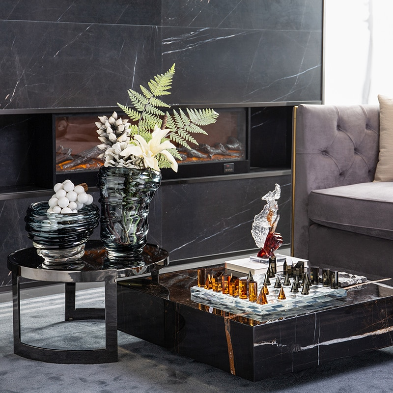 Modern Geometric Crystal Chess Board - Image 2