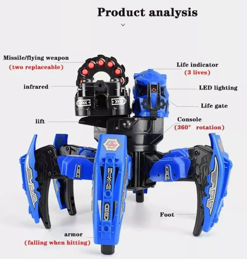 Remote Control Spider Bionic Robot Toy - Image 1