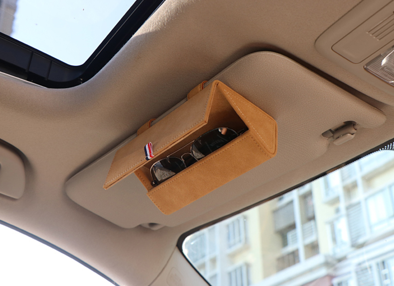 Universal Car Visor Magnetic Sunglasses Holder - Image 10