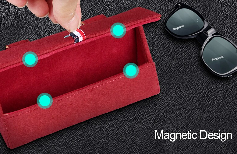 Universal Car Visor Magnetic Sunglasses Holder - Image 2