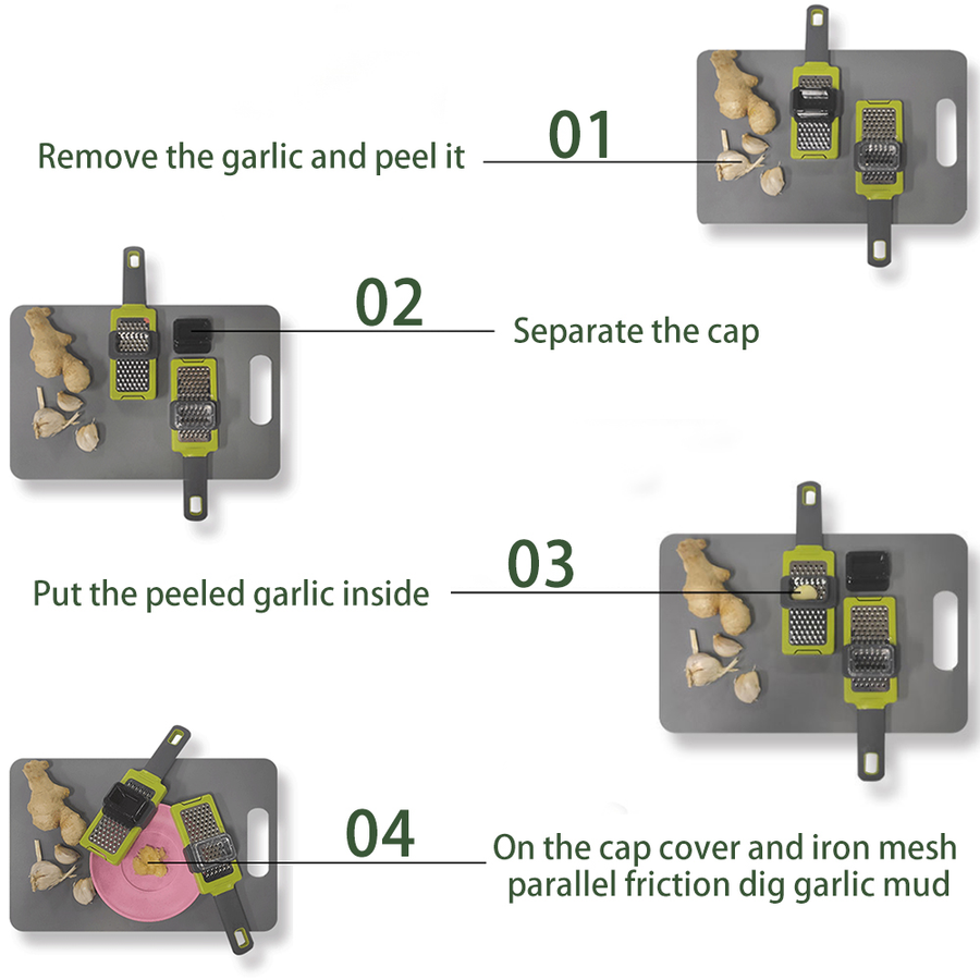 Stainless Steel Manual Garlic Grinder - Image 1