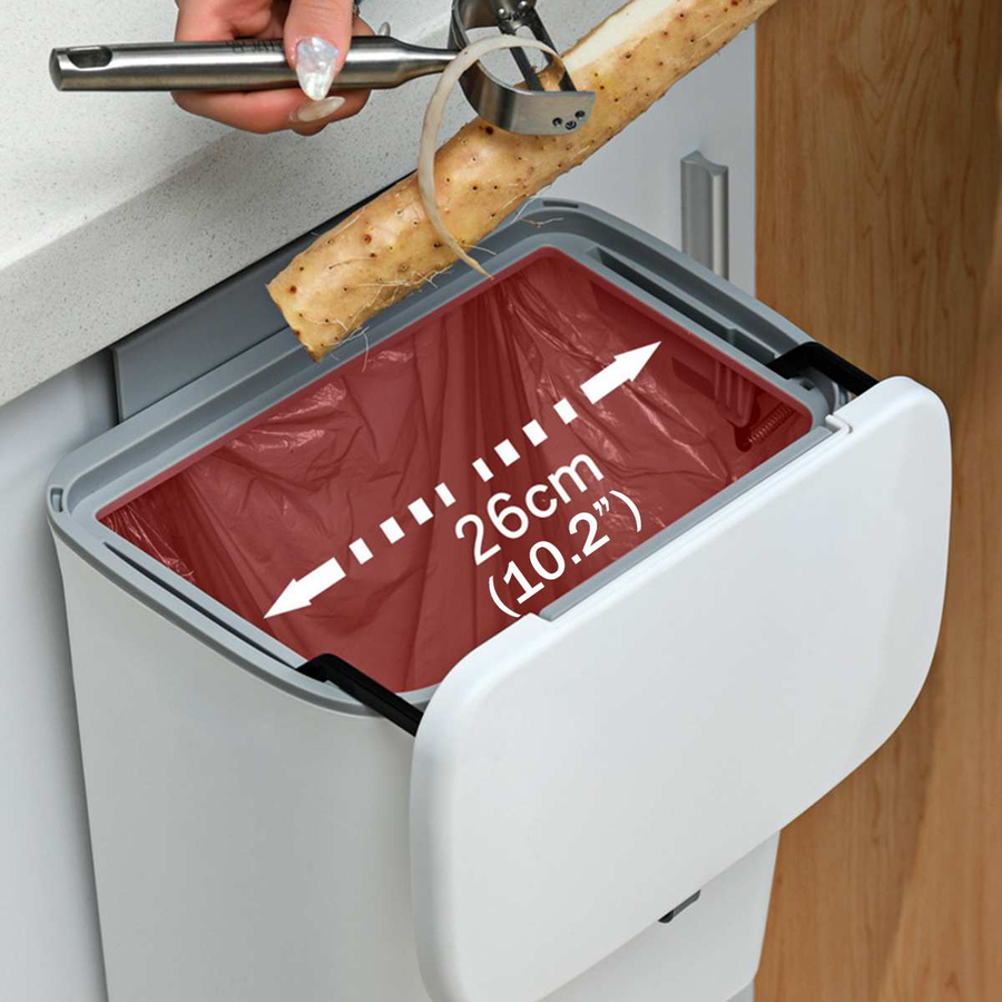Wall-Mounted Smart Lid Trash Can - Image 2