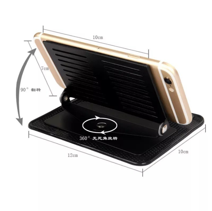 360 Rotating Non-Slip Dashboard Phone Holder Mat - Image 2
