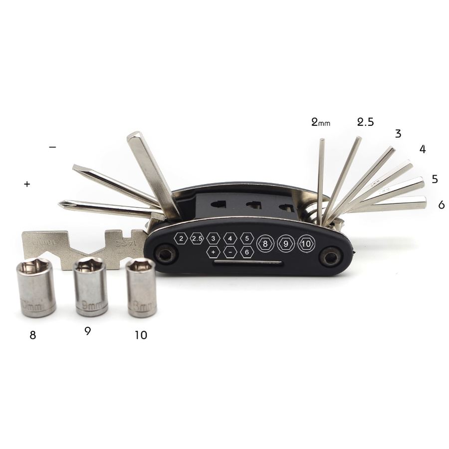 15in1 Multifunctional Pocket Size Bike Repair Tool Kit - Image 6