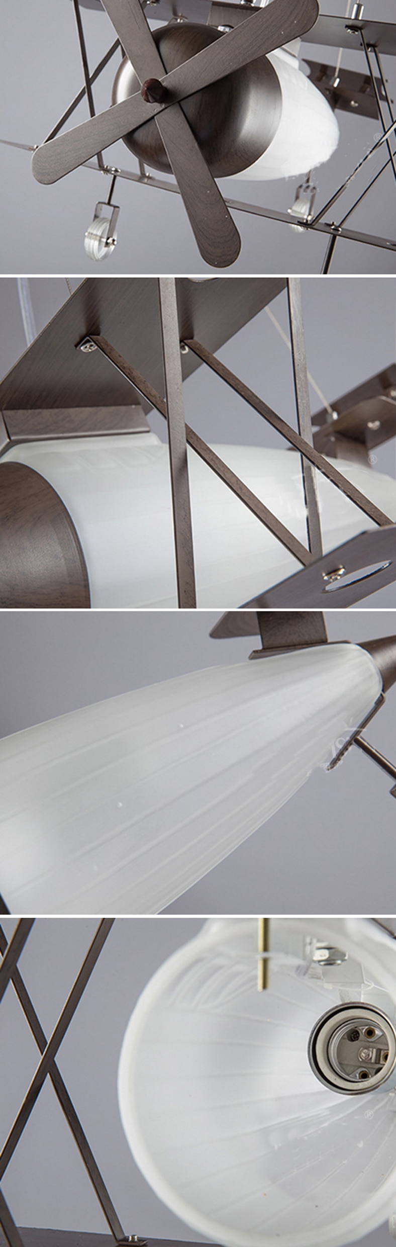 Vintage Airplane Creative Pendant Lamp - Image 6