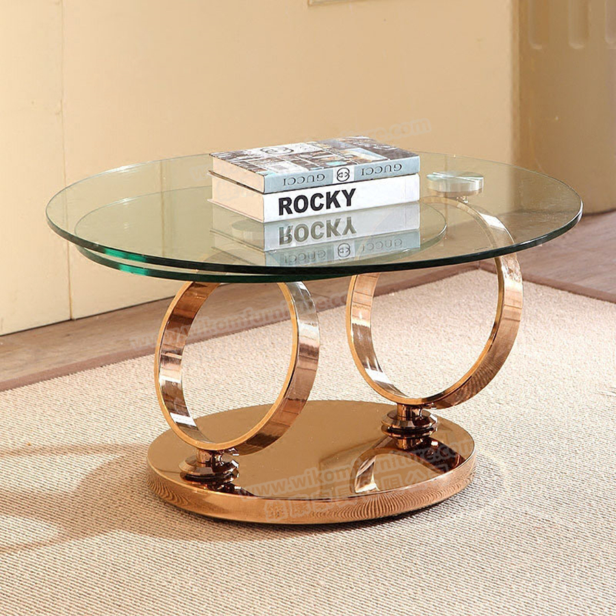 Italian Modern Two-layer Coffee Side Table with Marble Top - Image 18