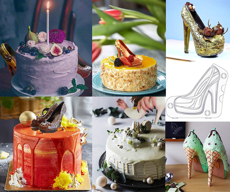 3D High Heel Shoe Chocolate Mold - Image 5