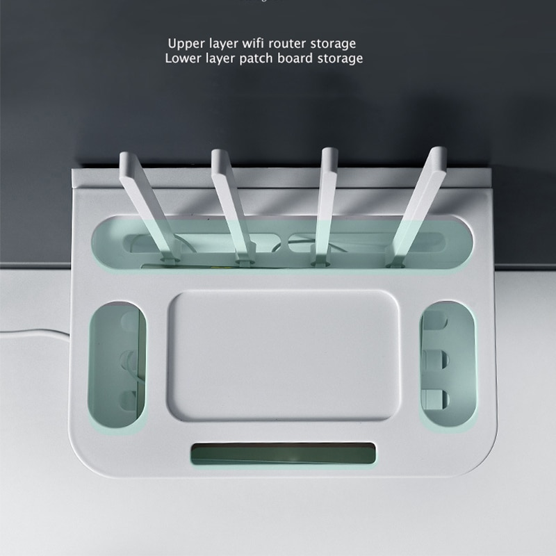 Wall-Mounted Wifi Cable Socket Storage Organizer Box - Image 7