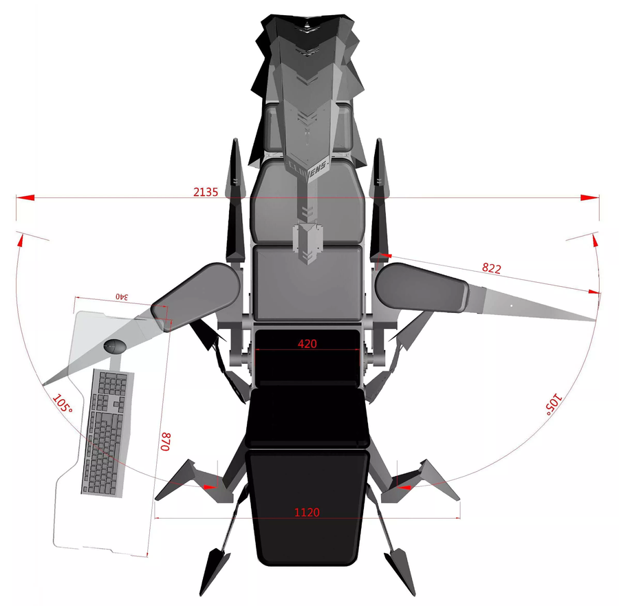 Zero Gravity Massage Ergonomic Scorpion Gaming Chair - Image 11
