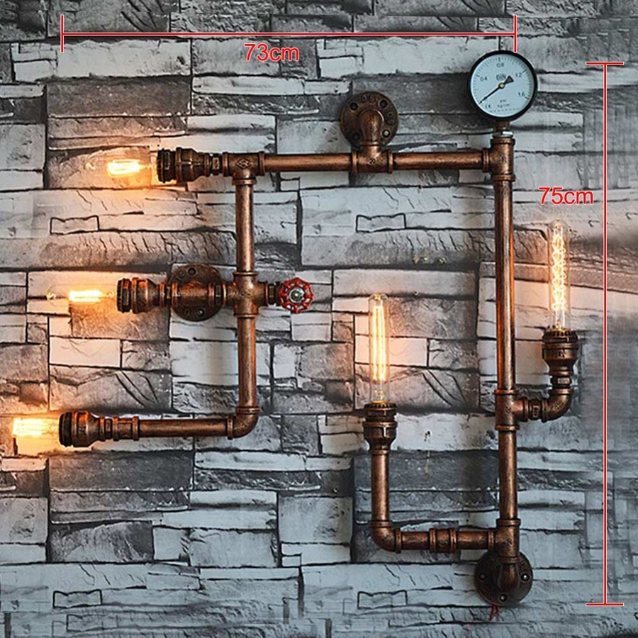 Nordic Loft Style Iron Water Metal Lamp - Image 12