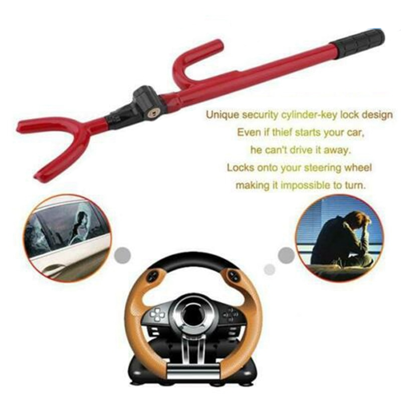 Anti-Theft Car Steering Wheel Retractable Safety Lock - Image 1