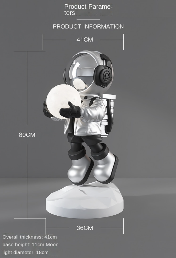 Creative Astronaut Statue Home Decor Lamp - Image 9