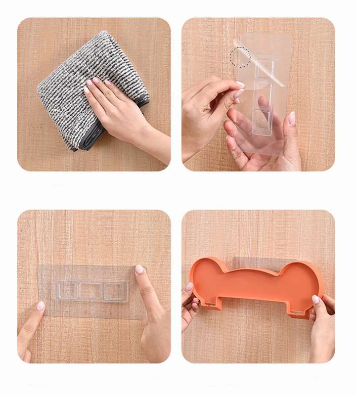 Self-Adhesive Stackable Wall Cloth Organizer Shelf - Image 2