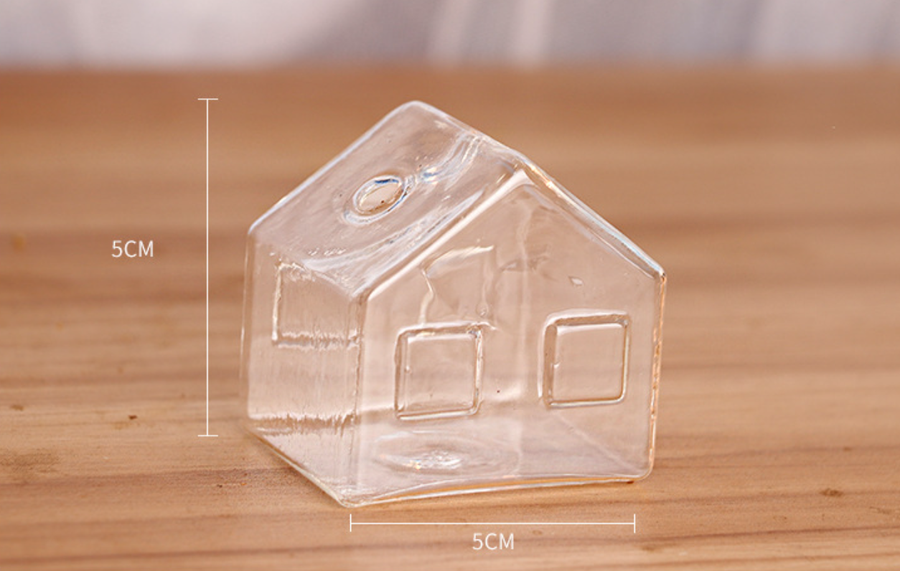 Simple Mini House Glass Flower Vase - Image 8