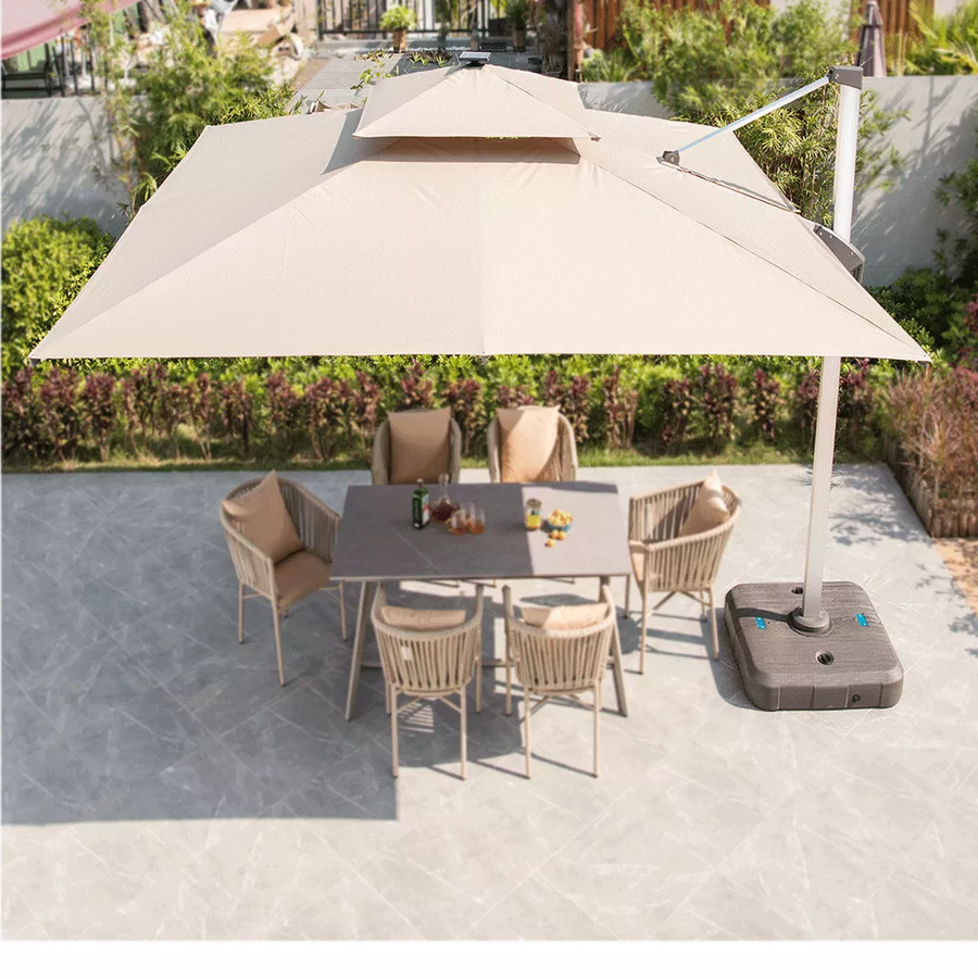 Windproof LED Adjustable Outdoor Umbrella - Image 1