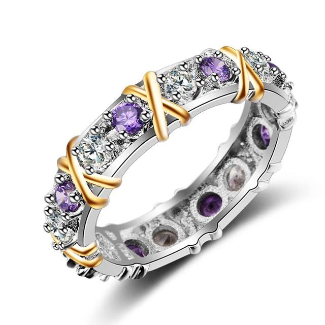 Handmade Creative Eternity Zircon Ring - Image 6