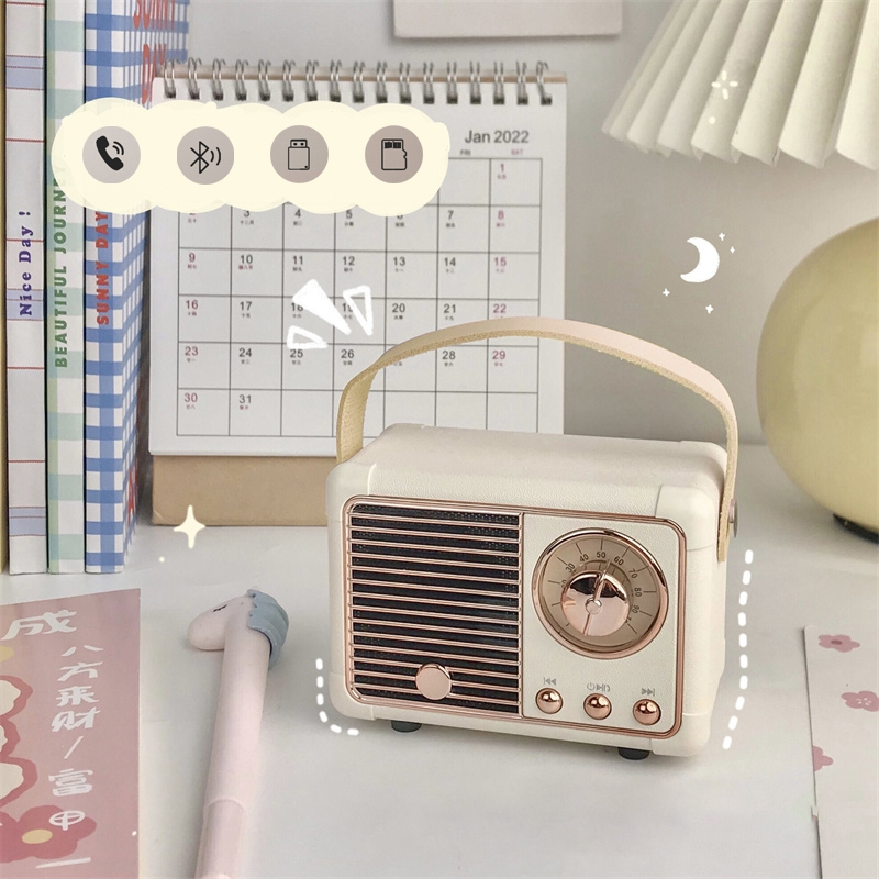 Mini Retro Radio Bluetooth Speaker - Image 2