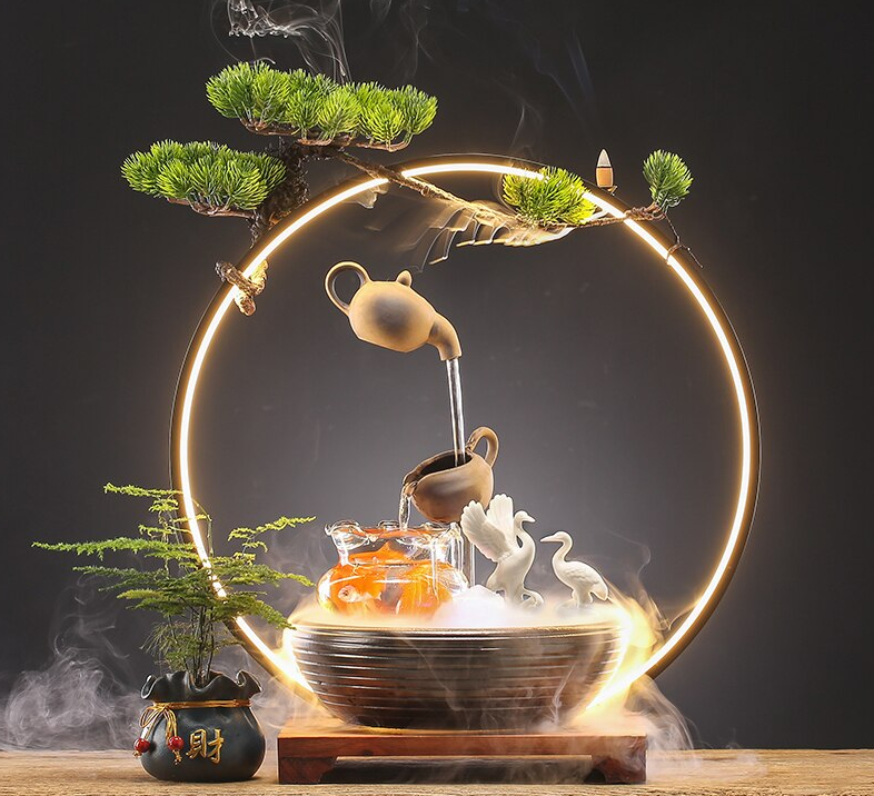 Luxury Waterfall Incense Burner Aromatherapy Mini Fountain - Image 12