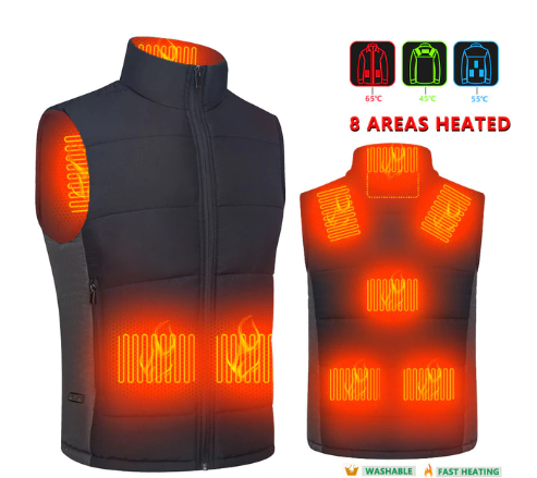 Adjustable Winter Electric Heated Vest - Image 13