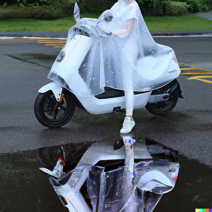 Full Body Thick Motorcycle Rainproof Coat - Image 6