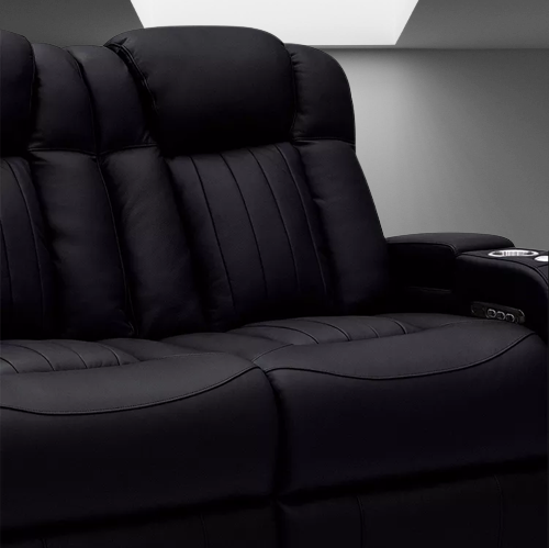 Leather Electric Power Reclining Cinema Sofa - Image 4