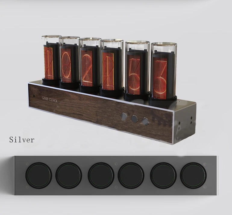 Vintage RGB Digital Tube Table Clock - Image 7