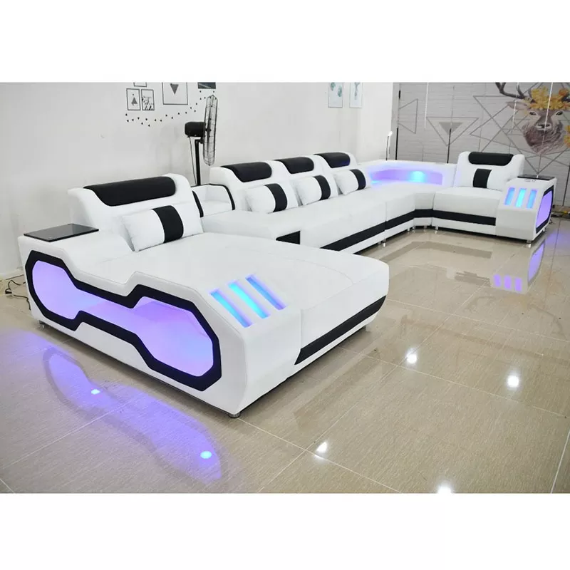 Futuristic Hyper-Lounge Grand Living Sofa Set - Image 6