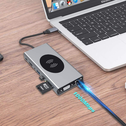 15in1 USB-C Wireless Charging Docking Station - Image 0