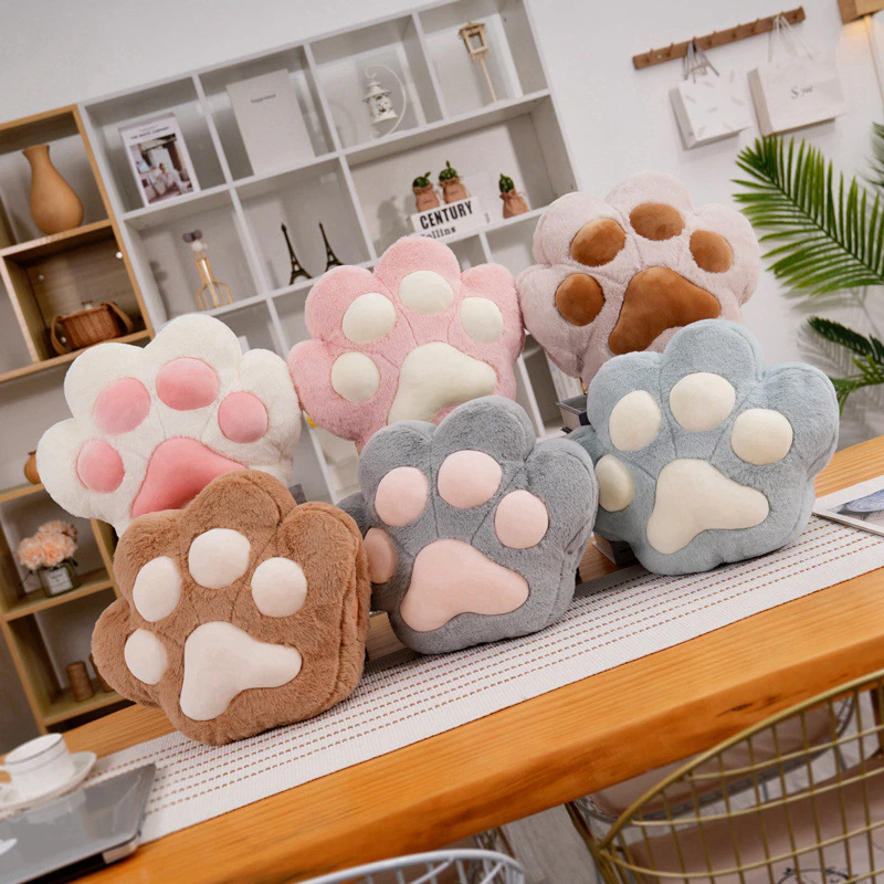Fluffy Bear Paw Hand Warmer Pillow - Image 1