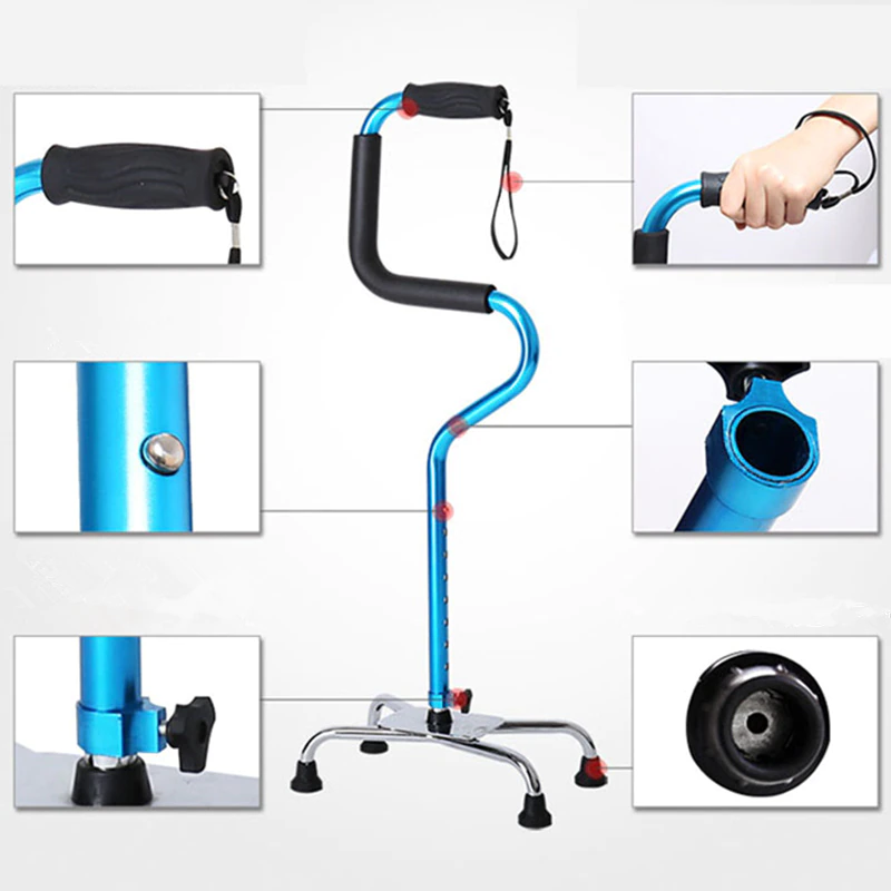 Strong Stepper Adjustable Elderly Walker Cane - Image 2