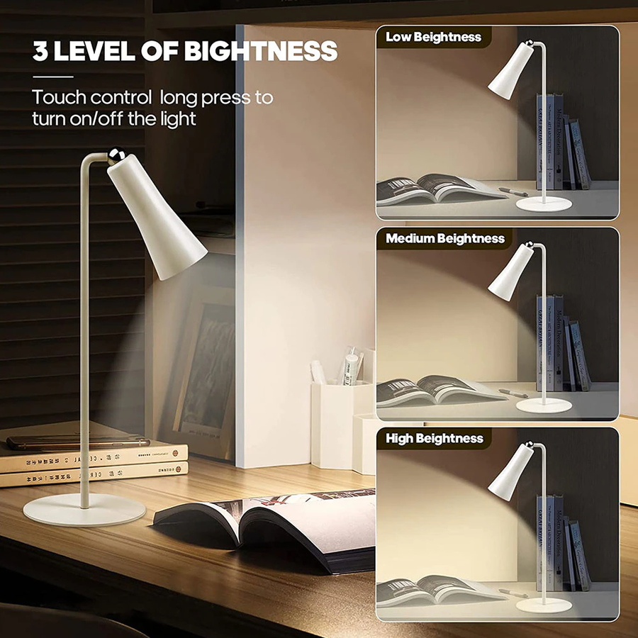 Shiny Orbit Rechargeable Rotating Desk Lamp - Image 2