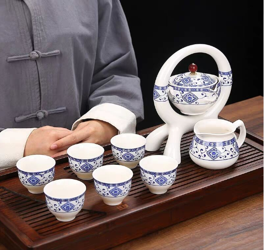 Ceramic Charm Far East Style Semi-Automatic Teapot - Image 2