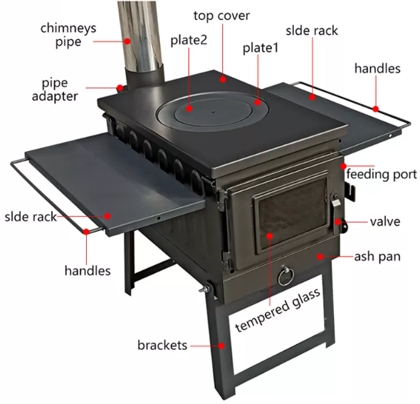 Outdoor Station Backyard Barbeque Stove - Image 4
