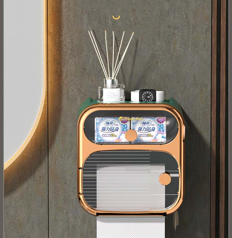 MultiBox Wall-Mounted Toilet Paper Towel Storage Box - Image 7