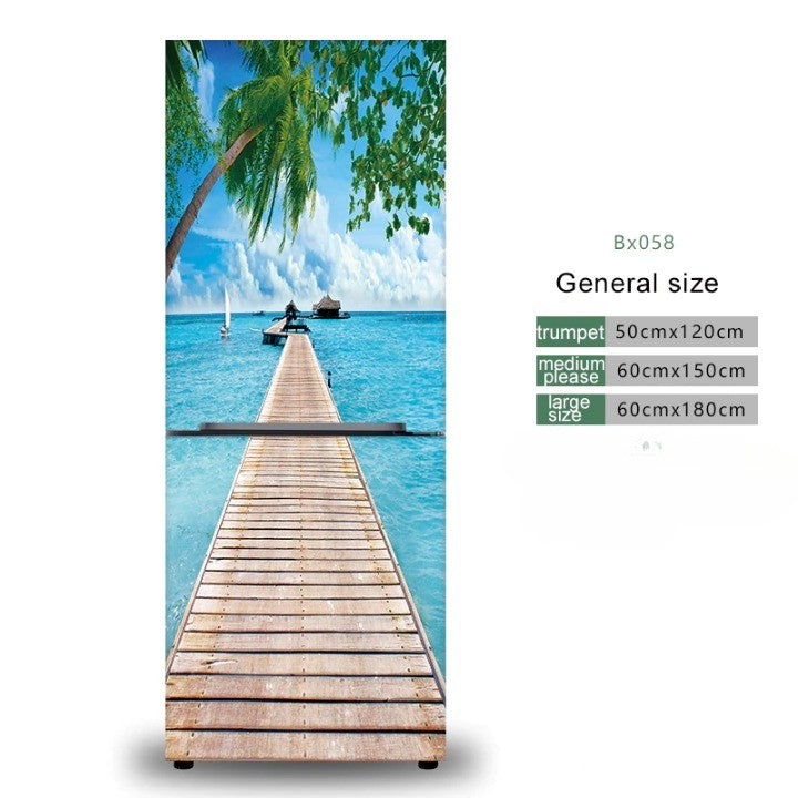 Stylish Waterproof Self-Adhesive Refrigerator Sticker - Image 8