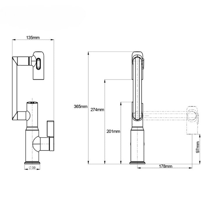 Digital Temperature Full Rotation Ultra Spin Basin Faucet - Image 4