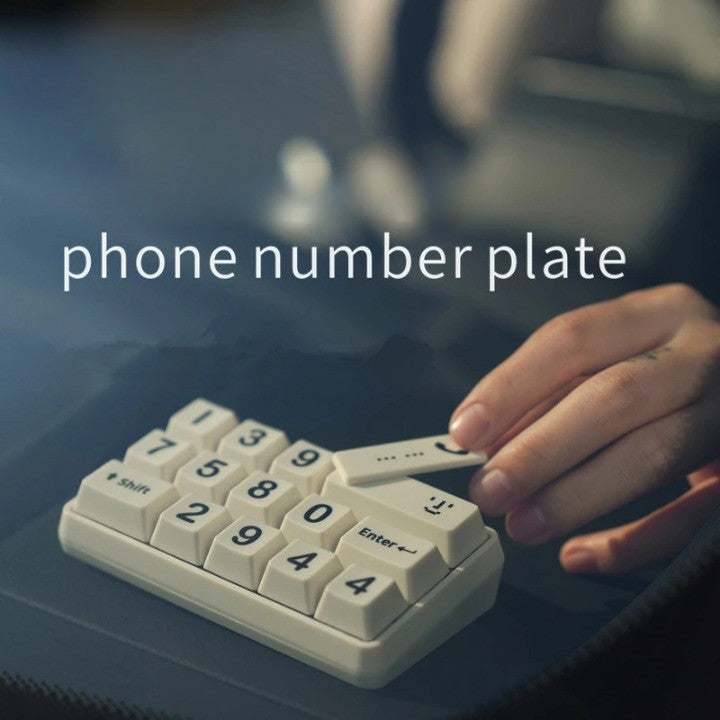 Unique Car Helper Parking Phone Number Keyboard - Image 2