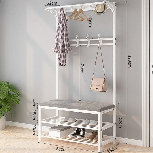 Entry Organizer Coat Hanger Elegant Shoe Rack - Image 4