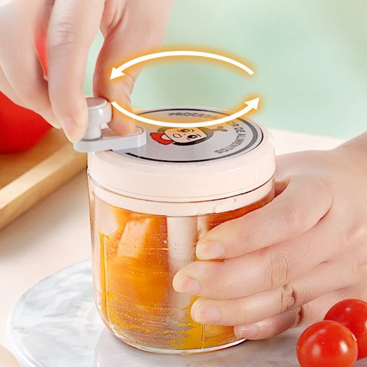 Portable Manual Fast Garlic Vegetable Chopper - Image 1