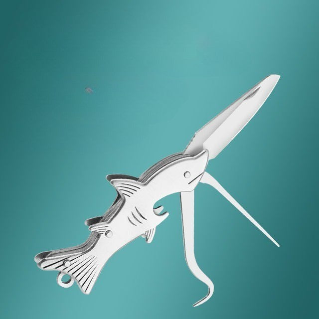 Sharp Shark Multifunctional Toothpick Knife Keychain - Image 6