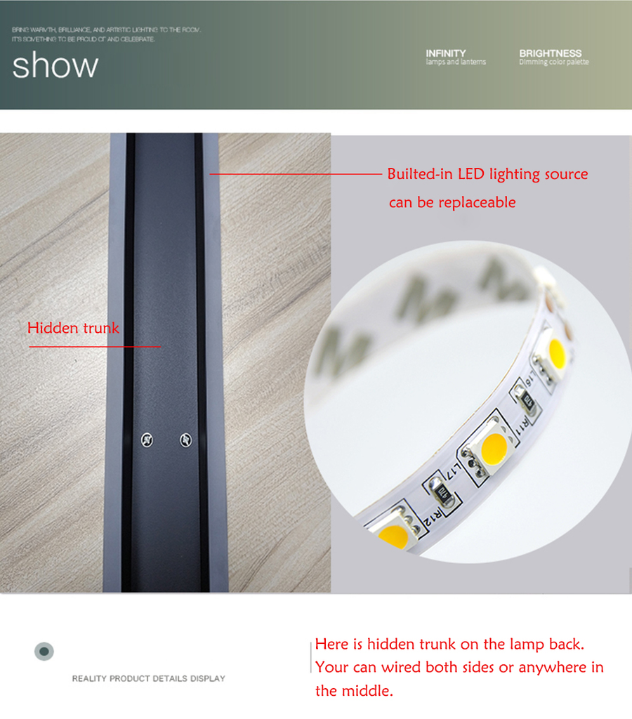 Long Strip LED Elegant Wall Lamp - Image 6