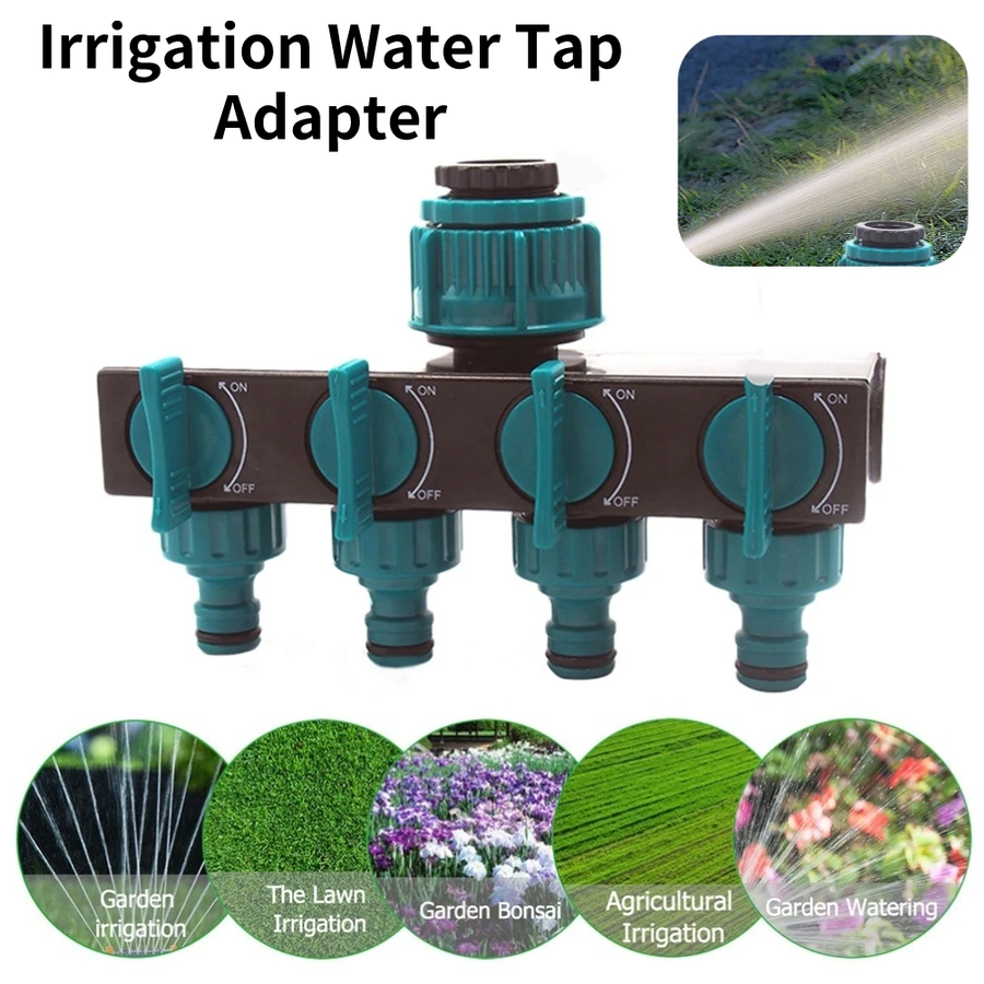 4-Way Garden Tap Water Splitter - Image 2