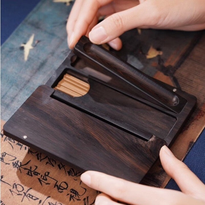 Mystic Portable Wood Incense Box - Image 4