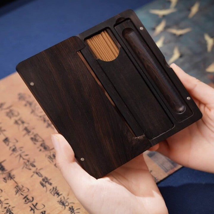 Mystic Portable Wood Incense Box - Image 6
