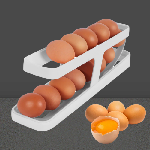 Automatic Egg Rolling Holder Organizer Rack - Image 1